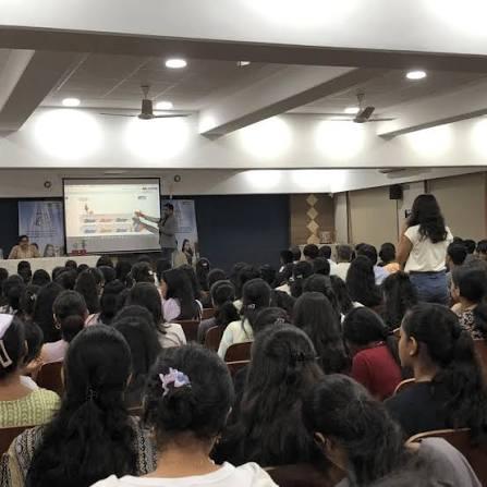 Students attending the financial literacy workshop